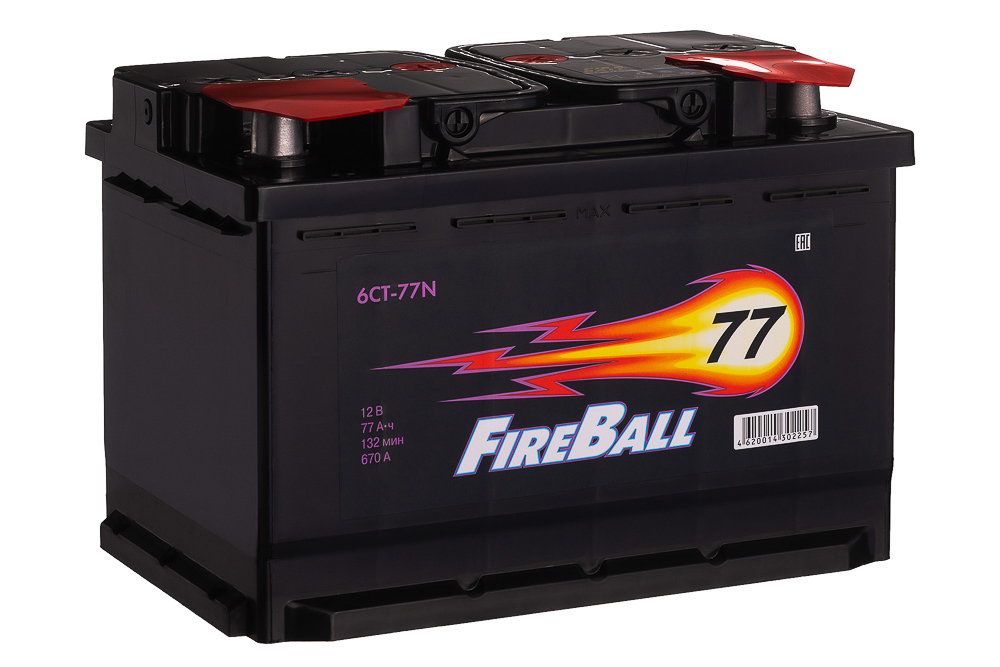 Аккумулятор FIREBALL 6CT-77NL П.П.